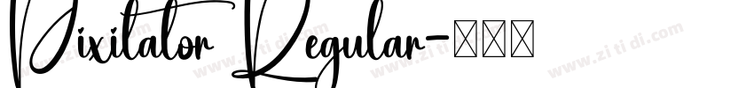 Pixilator Regular字体转换